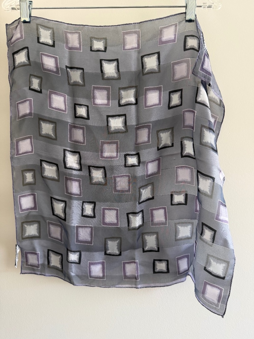 Geometric, Mid-Century Modern Abstract Print Square Scarf